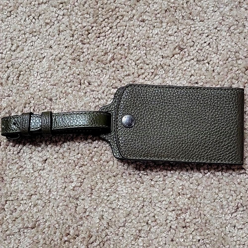 Coach Leather Luggage Tag